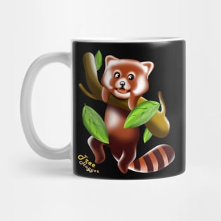 Tree hugger red panda kawaii spirit animal Mug